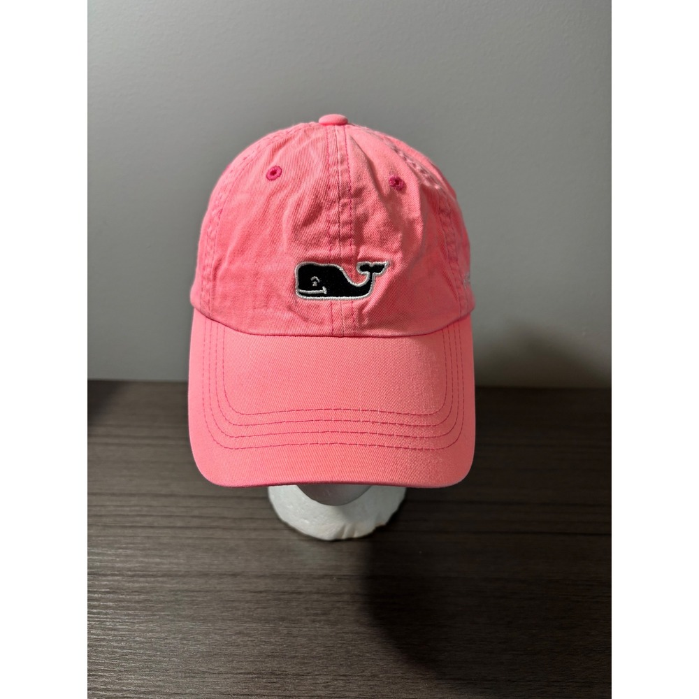 Vineyard Vines Whale Logo Baseball‎ Hat Flamingo Hot Pink Cotton Adjustable OSFM